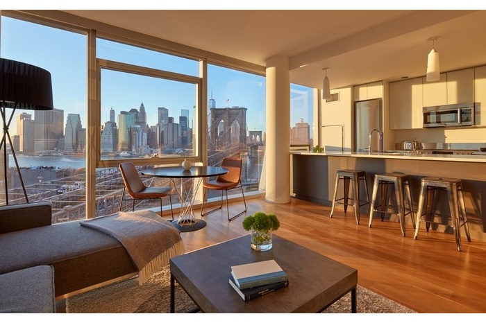 Corner Luxury 2 Bedroom Brooklyn Bridge View Floor To